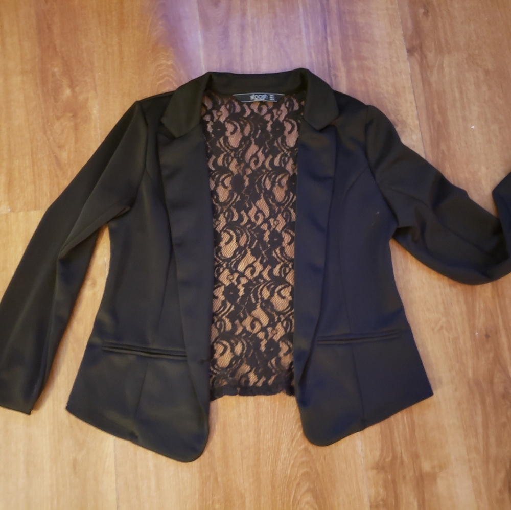 Lg. Black Blazer w/ Lace Back